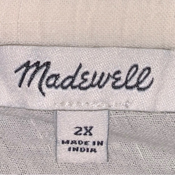 Madewell Cream Ruffle Strap Tank Top Embroidered Strap
Swing Top - Picture 2 of 14